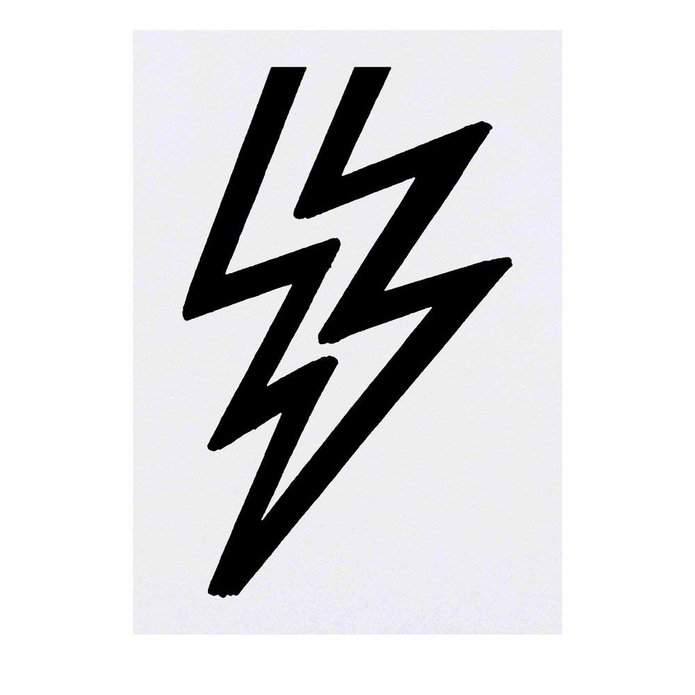Azeeda Large 'Lightning Bolt' Temporary Tattoo (TO00017140)