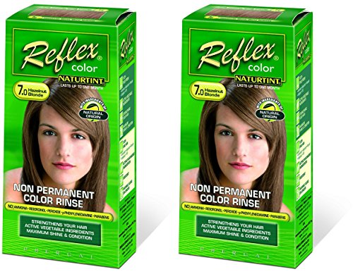 NATURTINT (2 Pack) - Naturtint - Reflex Non Permanent Colour Rinse - 7.0 Hazelnut Blonde | 90ml | 2 PACK BUNDLE