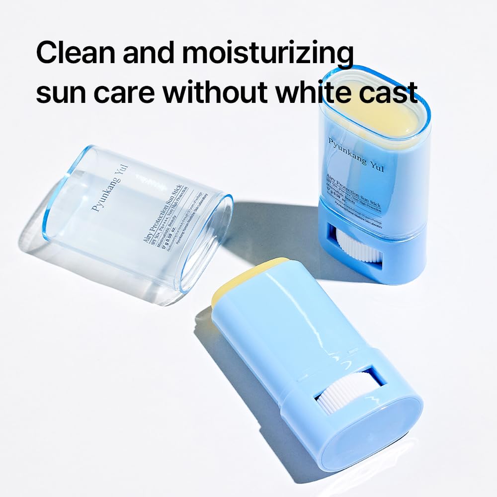 [PKY] Pyunkang Yul Airy Protection Sun Stick SPF50+ PA++++, Unisex Sweat-Resistant UV Defense, Lightweight & Non-Sticky Matte Finish, Zero-Irritation, Korean Skincare (17g / 0.59 Oz)