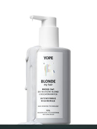 YOPE 2-in-1 MASK FOR BLONDE AND LIGHTENED HAIR | NEUTRALIZES YELLOW TONES | 300ml