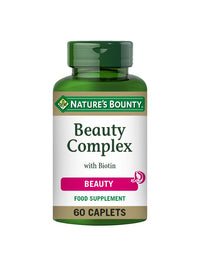 Nature's Bounty Nature’s Bounty Beauty Complex with Biotin, Pack of 60 – Supports Hair, Skin, Nails - Collagen with Vitamins A, C, E – Vegetarian, Vegan