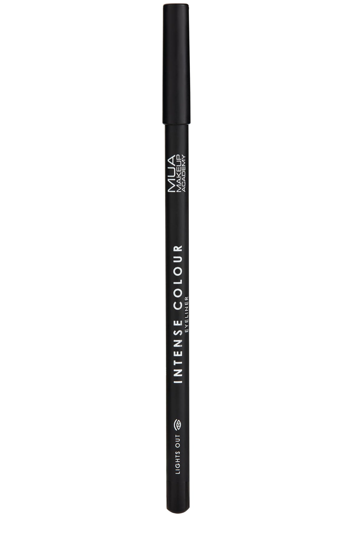 MUA Makeup Academy Intense Colour Pencil Eyeliner, Lights Out - Vegan & Cruelty Free