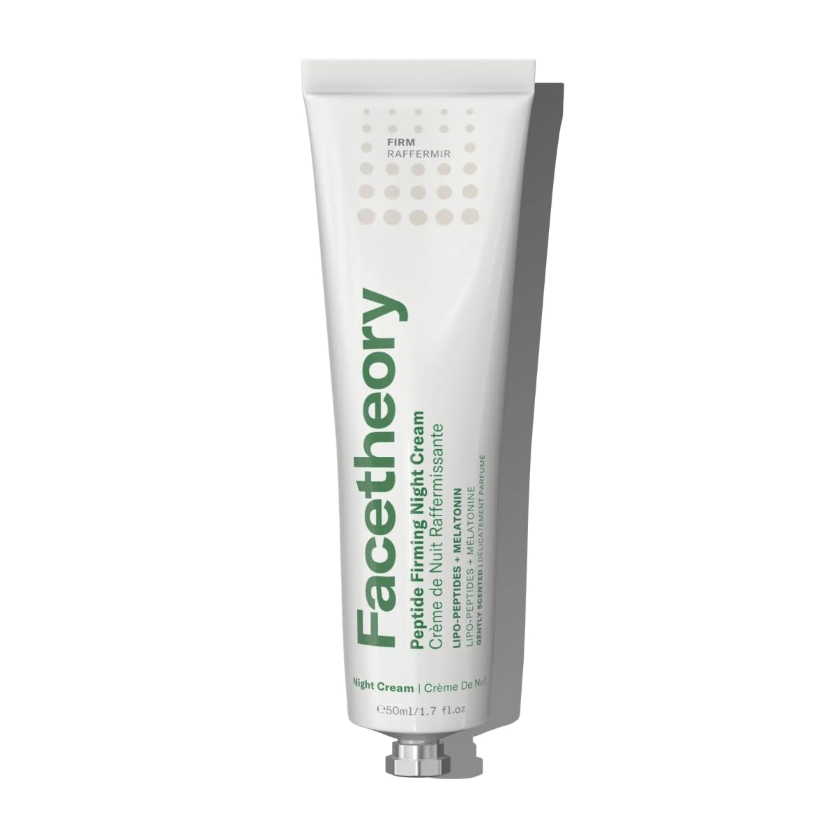 facetheory Peptide Firming Night Cream (Unscented) - Anti Wrinkle Night Cream with Melatonin to Repair & Nourish Skin - Night Moisturiser to Reduce Fine Lines & Wrinkles & Restore Firmness (50 ml)