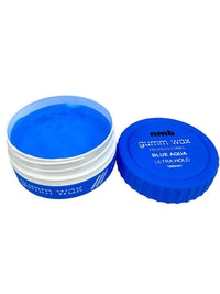 NM BEAUTY NMB Gumm-wax Professional Hair Styling Wax | Edge Control | Hair Gel Wax | Ultra Hold | Men & Women Hair Wax (Blue, Black & Red Aqua, Green Matte) 150ml (150ml, Blue Aqua)