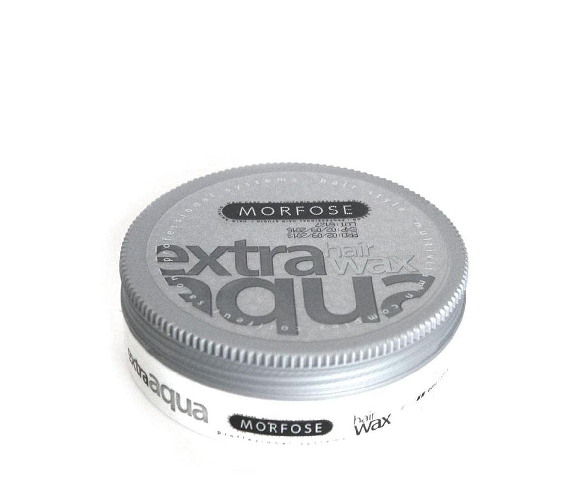 MORFOSE Morfose Extra Aqua Hair Gel Wax 175ml - Shine Look, Edge Control,Ultra Hold for Men & Women, Developed by Barbers - Hair Gel, Hair Wax, Hair Powder, Pomade & Clay for Styling