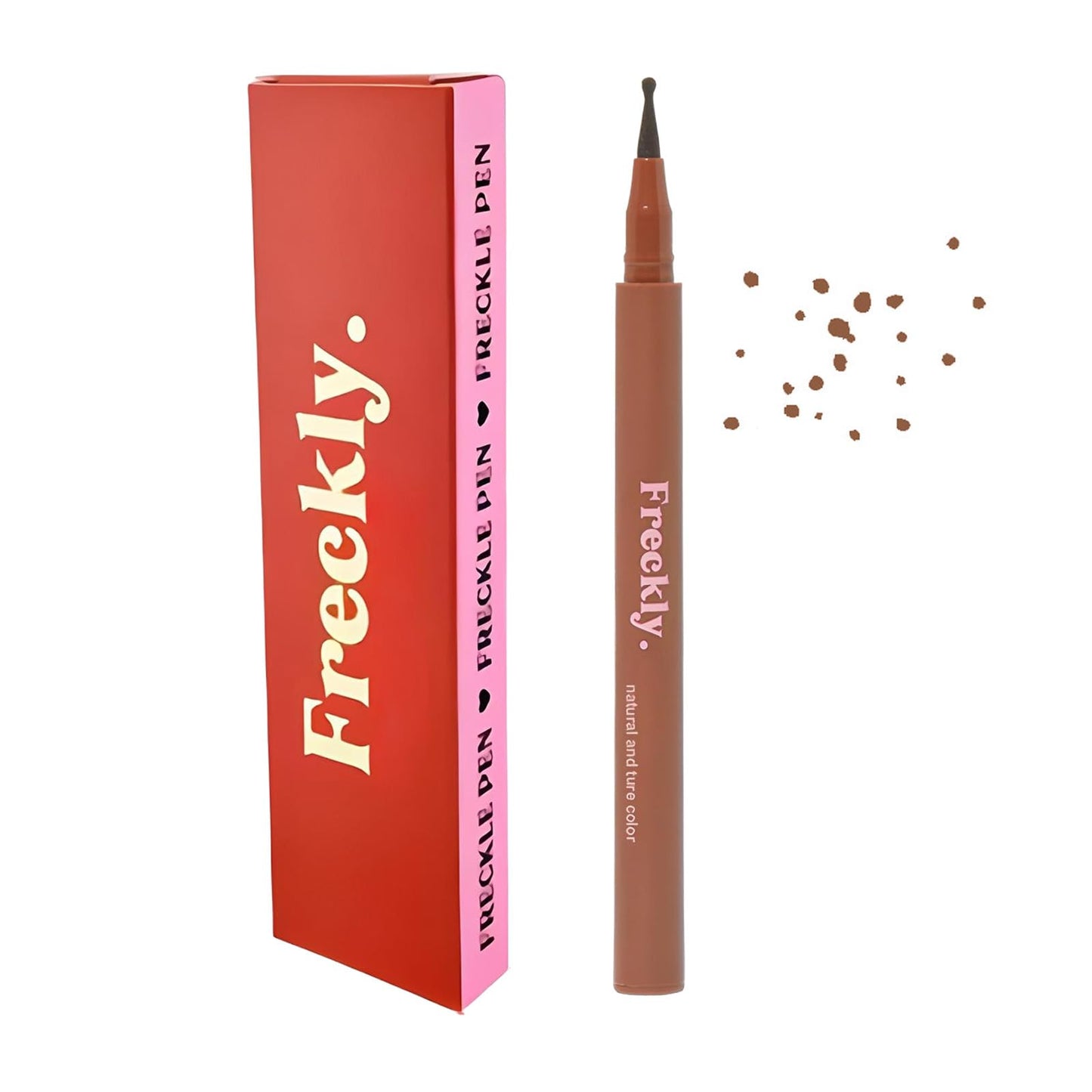 Generic Waterproof Freckle Pen – Natural, Realistic Faux Freckles with Felt Tip Applicator. Quick-Drying, Long-Lasting, Skin-Friendly Makeup for Effortless Freckle Looks (Light Brown)