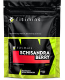 Schisandra Berry 500mg | High Strength Schisandra Supplement | Schisandrins Berry Extract | Boost Brain Function, Improve Mood, Protect Brain Health | 120 Vegan Capsules | 4-Month Supply | Fitimins
