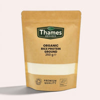 Thames Organic Organic Rice Protein Ground: Premium Plant-Based Protein for Health & Fitness Enthusiasts - Vegan-Friendly 250g