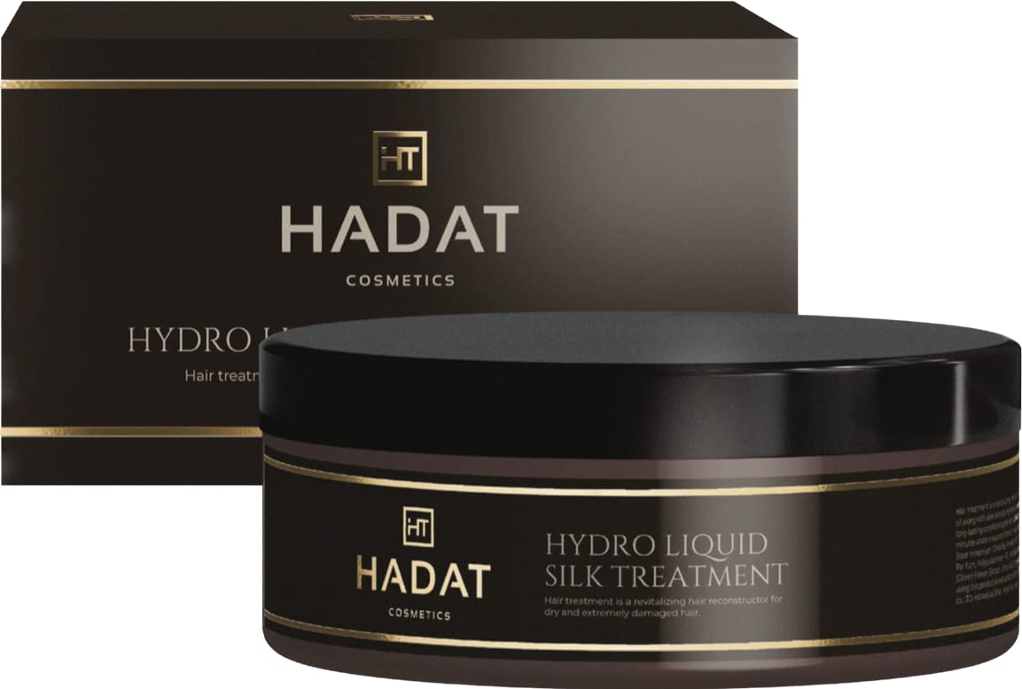 HADAT Cosmetics hydro liquid silk treatment "Liquid Silk" Hair Mask - deep restoration and hydration, healthy shine and split end prevention for dry and damaged hair