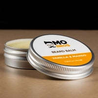 MO BRO'S Beard Balm | Vanilla & Mango | 25ml | Softens, Styles & Tames Facial Hair | Promotes Growth, Adds Shine, Reduces Dryness & Itching | Contains Natural & Premium Ingredients