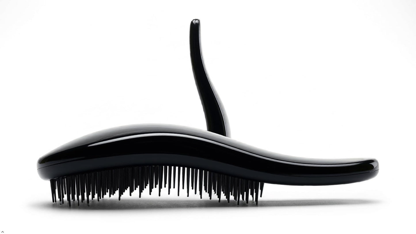 Head Jog 111 Mane Tamer Hair Brush. Detangling For Tangle Free Hair (Black)