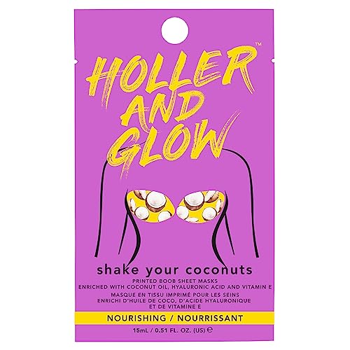 Holler & Glow Holler and Glow Shake Your Coconuts, Printed Boob Masks