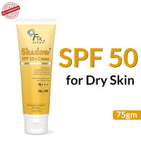 FIXDERMA Fixderma Shadow SPF 50+ Cream Sunscreen for Face, Dermatologist Tested Moisturiser for Men, Sunscreen SPF 50 Face, Water Resistant Sunscreen, SPF 50 Face Moisturiser- 2.64 OZ