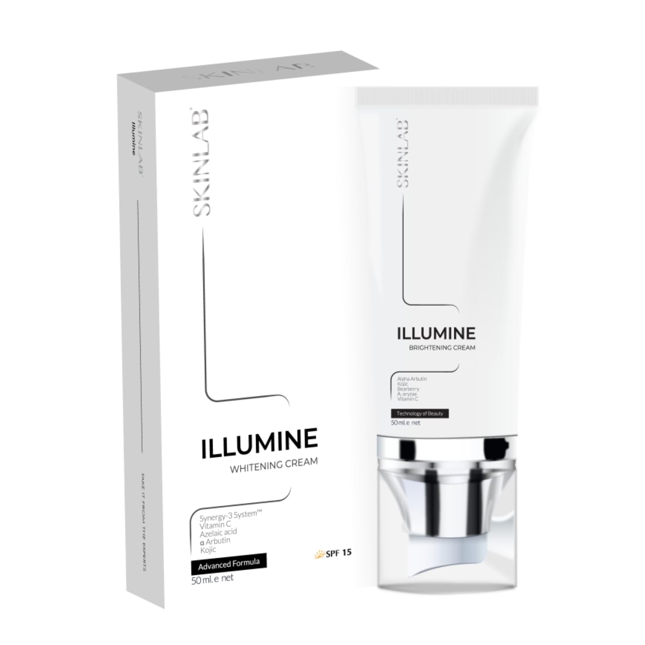 SKINLAB Illumine Natural Lightening Cream SPF15, 50ml Vitamin C, Paraben-free