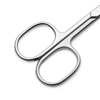 LIVINGO Premium Manicure Scissors Multi-Purpose Stainless Steel Cuticle Pedicure Beauty Grooming Kit for Nail, Toenail, Eyebrow, Eyelash, Dry Skin Curved Blade 9cm