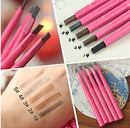 MAXDONA Maxdona Waterproof Retractable Long Lasting Eyebrow Eye Brow Pink Case Chalk Pen Pencil DARK BROWN Number 5