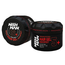 nishman Nish Man Hair Styling Gel, Hair Gel Men's, Gum Effect 5+, 300 ml | Gummy Hair Gel | Edge Control | Maximum Hold | Hair Gel Stick | Men's Hair Gel | Curl Gel | Curly Hair Gel