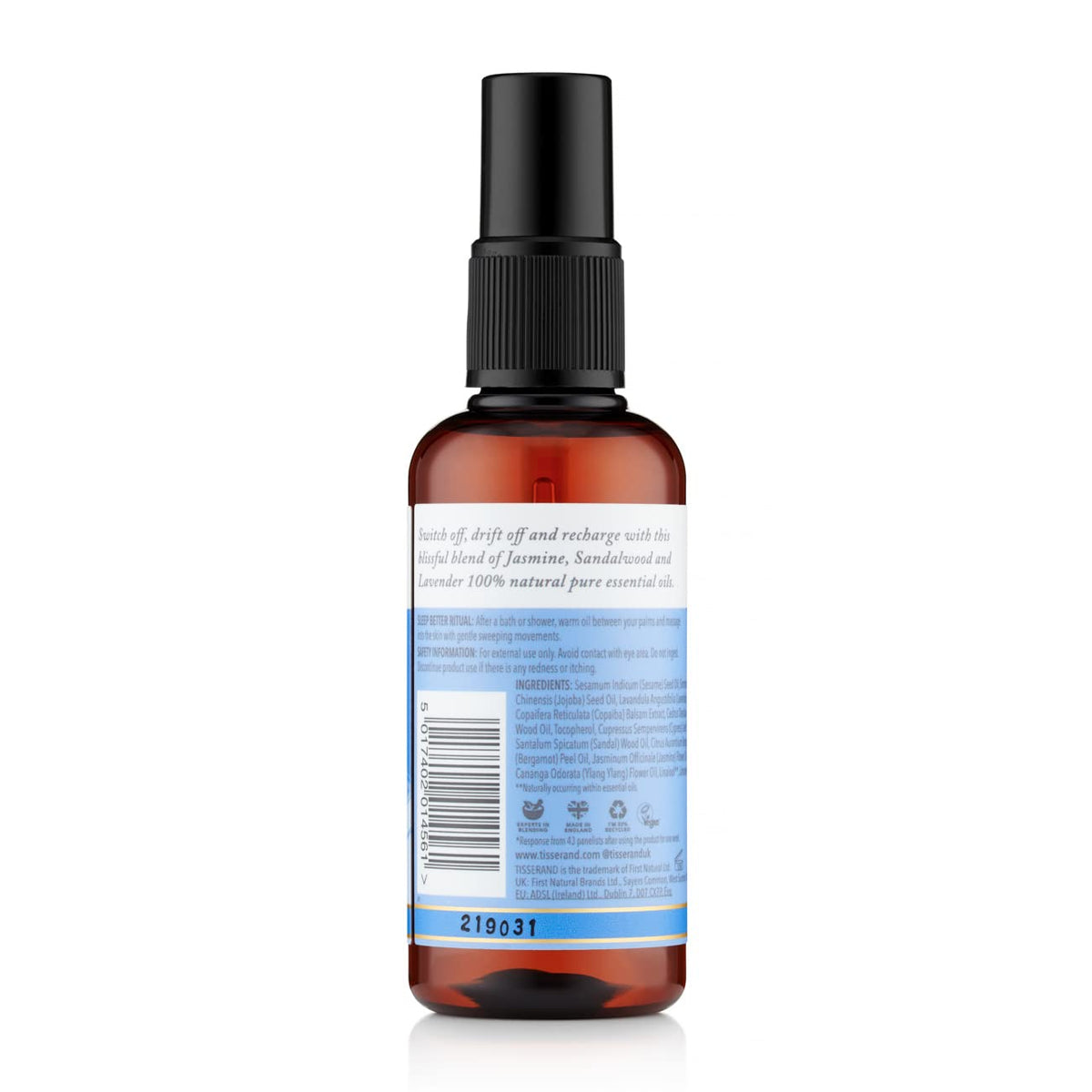Tisserand - Sleep Better - Massage Oil - Lavender, Jasmine & Sandalwood Essential Oils - 100% Natural Pure Essential Oils - 100ml