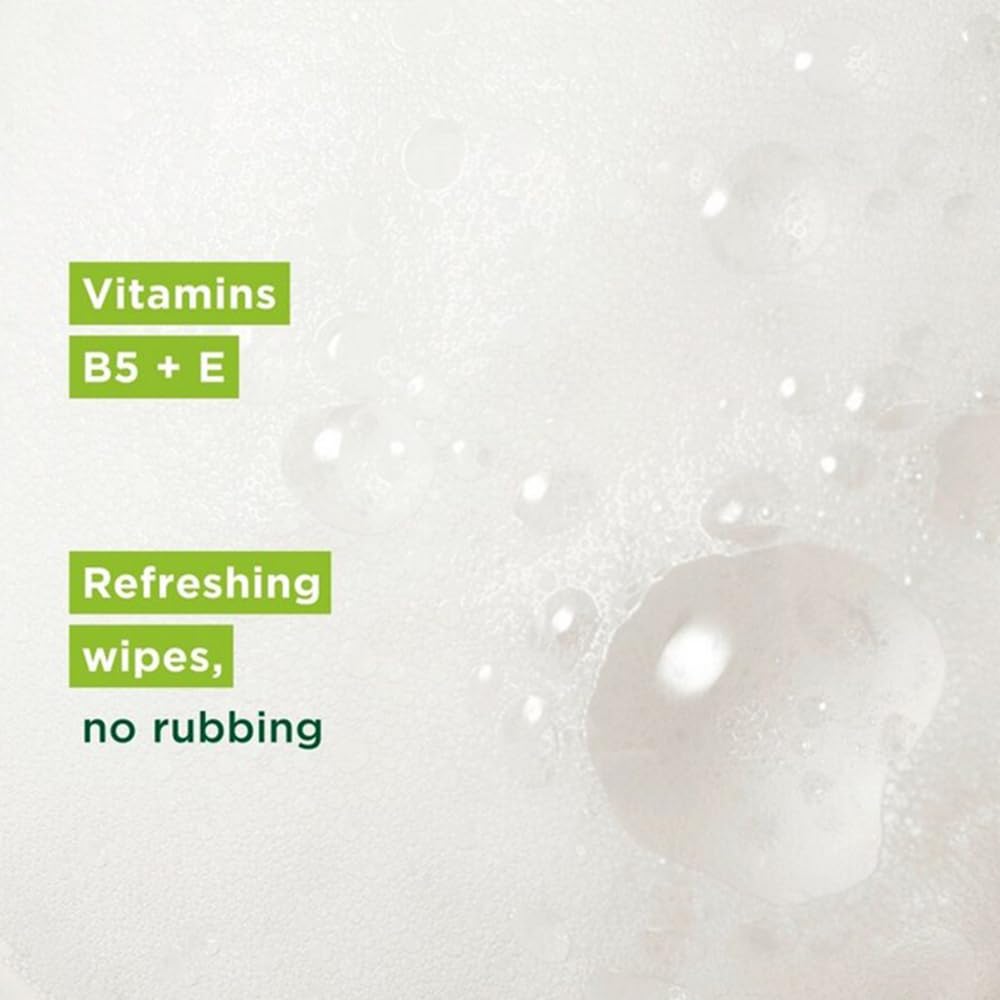 Simple Kind To Sensitive Skin 25 Cleansing Facial Wipes Pack of 1 Vitamin B5 + E Waterproof Makeup Remover Refreshing Biogradable Large Wet Towel Sheet with Welari Thank You Card | (1pack) (25wipes)