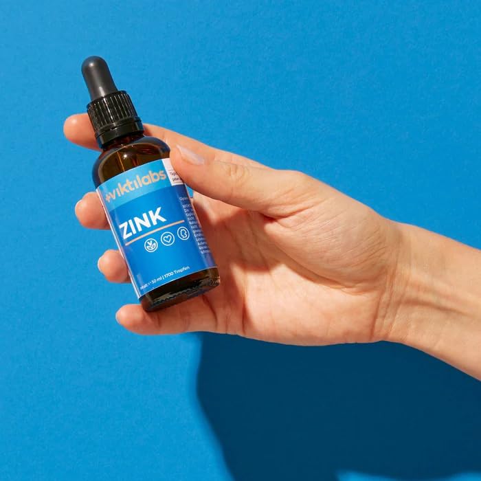 viktilabs Zinc Drops - Supports Immune System, Skin & Cell Protection - Highly Bioavailable Zinc Sulphate Dissolved in Water - Free from Alcohol & Additives - Easy Dosage with Pipette - 50 ml