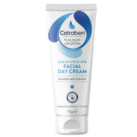 Cetraben Moisturising Facial Day Cream, For Dry, Sensitive & Eczema-Prone Skin, Soothes & Hydrates, Lightweight Formula, Suitable for Everyday Use, Dermatologically Tested, Face Cream, 1 x 75g