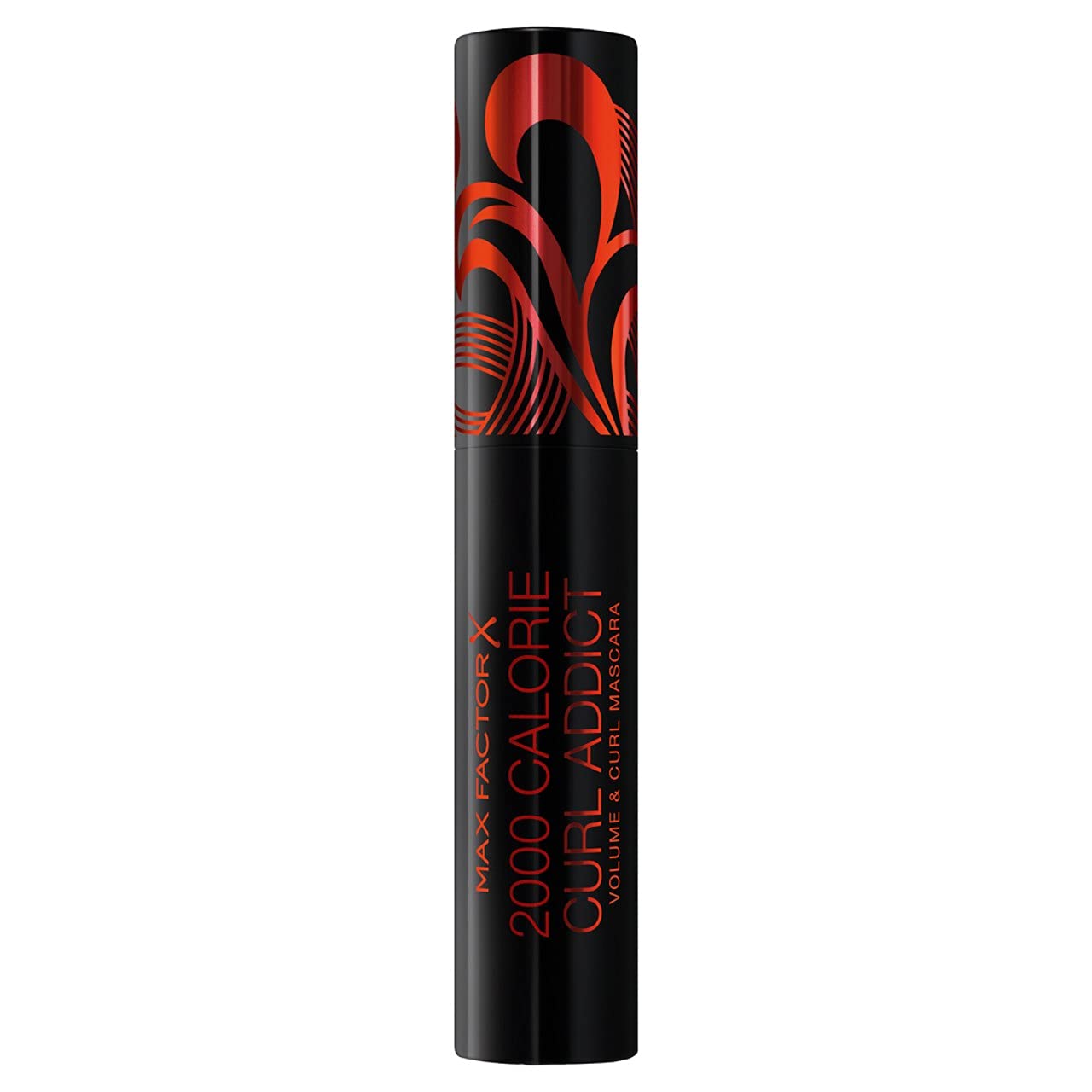Max Factor 2 Calorie Curl Addict Mascara with Curved Brush, Volume and Curl In One, Black, 11 ml