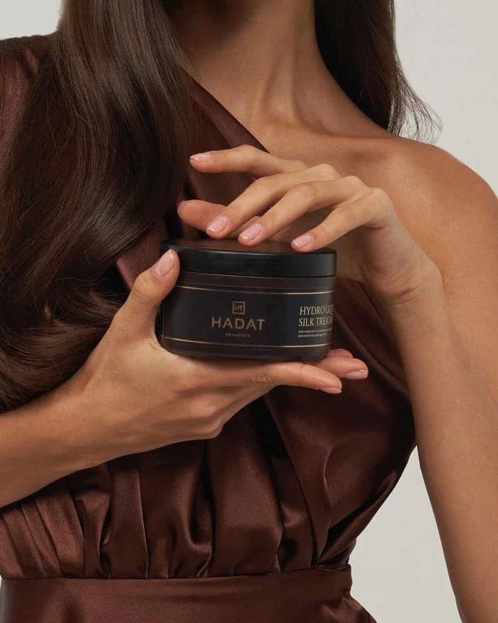 HADAT Cosmetics hydro liquid silk treatment "Liquid Silk" Hair Mask - deep restoration and hydration, healthy shine and split end prevention for dry and damaged hair