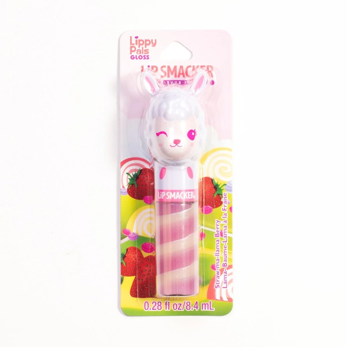 Lip Smacker Lippy Pals Llama, Flavoured Lip Gloss for Kids Inspired by Animals, Moisturizing and Smoothing to Refresh your Lips, Strawberry Flavour