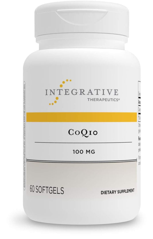 Integrative Therapeutics - CoQ10 (100mg) Coenzyme Q10 (Ubiquinone) Supplement - Supports Cardiovascular & Brain Health* - 60 Softgels