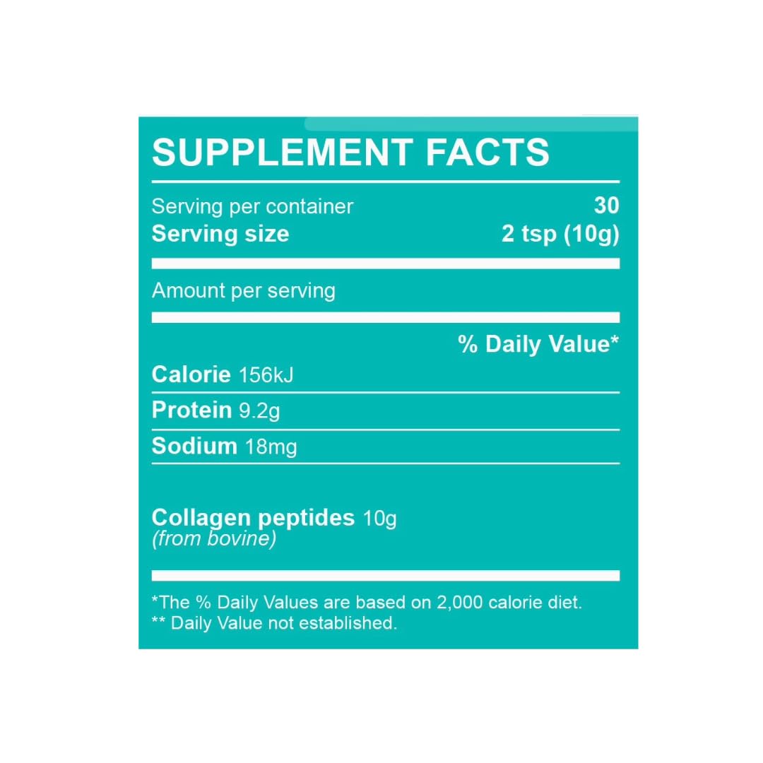 Hemp Harbour Hydrolysed Bovine Collagen Peptides Powder - Halal Certified, Grass-Fed, Non-GMO - Supports Skin Elasticity, Joint Health & Muscle Recovery - 300g, Unflavored - High Absorption & Bioavailability