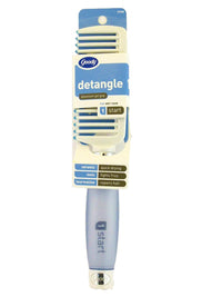 Eu Pro Gel Grip Detangling Ceramic Infused Comb with Frizz Fighting Ions for Long, Thick, or Curly Hair - Blue