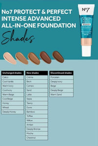 No7 Protect & Perfect ADVANCED All in One Foundation (new packaging) - Cool Vanilla