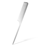 Mozeat Lens MOZEAT LENS Metal Rat Tail Comb Stainless Steel Hair Comb with Parting Tip for Hair Stylist Women Men