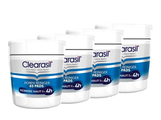Clearasil 5-In-1 65 Ultra Cleansing Pads, Pack Of 4