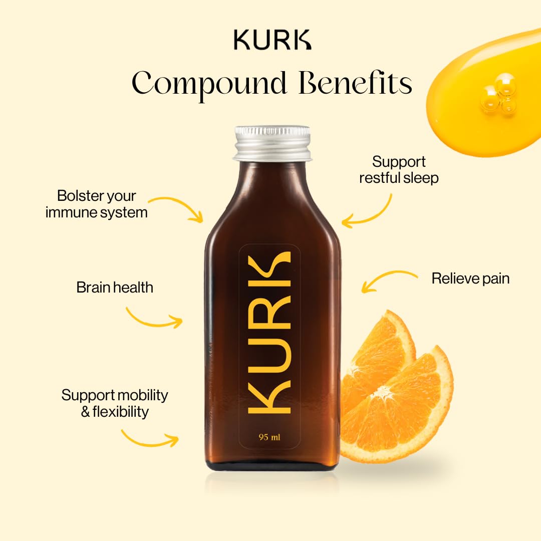 High Strength Liquid Curcumin Oil from Turmeric | Advanced Absorption Technology | 1000x More Absorbent Than Powders & Capsules | Naturally Reduce Inflammation. (Orange 95ml)