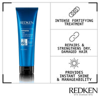 Redken REDKEN Hair Mask Treatment, Fortifies & Strengthens Distressed Hair, Extreme, 250 ml