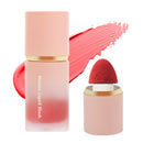 LOPHE Soft Cream Cheek Tint, Long Lasting High-Pigment Liquid Blush Blendable Moisturizing Cream Blush for Cheeks Lips (#06)