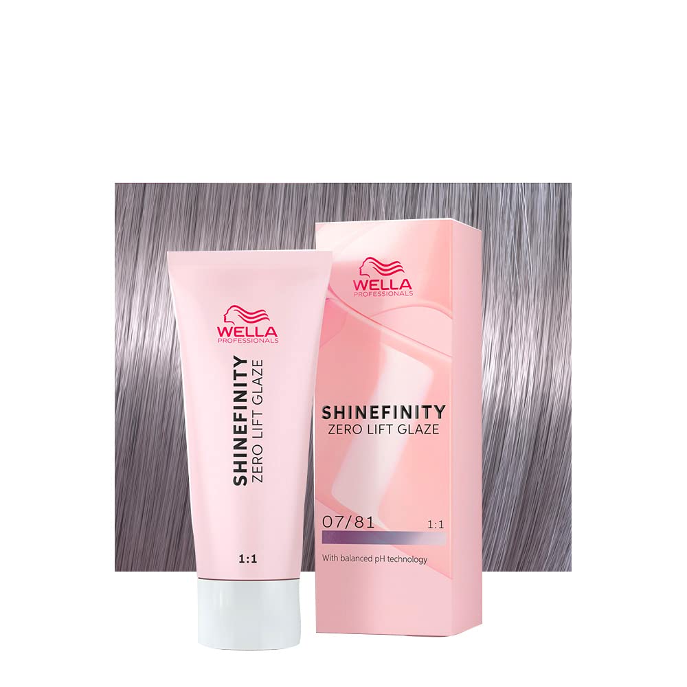 WELLA Wella Shinefinity Smoky Opal 07/81 Medium Ash Blonde 60ml - Demi-Permanent Color