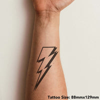 Azeeda Large 'Lightning Bolt' Temporary Tattoo (TO00042218)