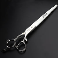 AXEMOORE 9 inch Shuanglong Head Design Hair Studio Professional Hair Stylist Cut Hair high-end Household Haircut Scissors Japan Imported 440C high-Grade Steel Scissors