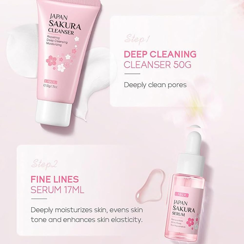 Mornery Skincare Gift Set for Teenage Girls - Skin Care Set Includes Cleanser,Serum,Essence Serum - Skin Daily Facial Care Beauty Products For Women (SetA-3Pcs)