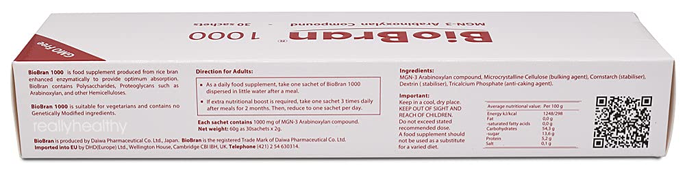 BioBran MGN-3 - 30 - 1000mg Sachets - Immune System Support