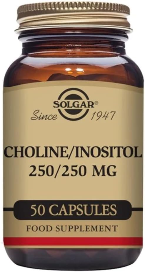 Solgar Choline/Inositol 250mg Vegetable Capsules - Pack of 50