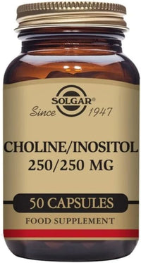 Solgar Choline/Inositol 250mg Vegetable Capsules - Pack of 50