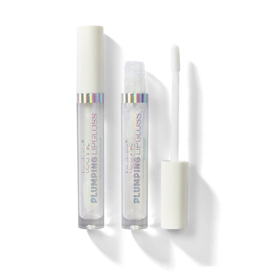 Technic Plumping Lip Gloss Duo - 2 pack - Invigorating, Clear, Volumising Plump Effect For Fuller and Softer Lips - Natural, High-Shine Formula for a Perfect Pout