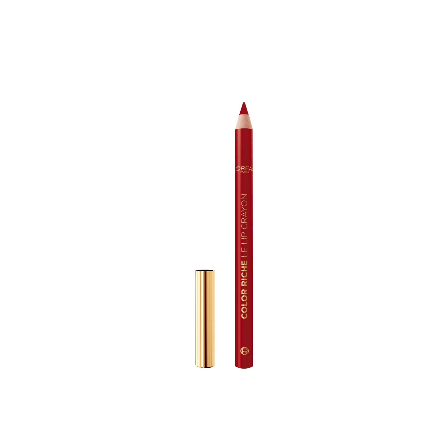 L'Oreal Paris Color Riche Lip Liner with Couture Precision to Define Lip Curves and Prevent Feathering, Creamy Formula for a Seamless Blend with Matching Satin Lipsticks, 300 Le Rouge Paris