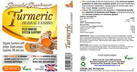 Specialist Supplements Turmeric Herbal Combo Plus Immune System Support 90 Capsules