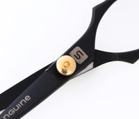 Sanguine Professional Moustache Scissors, Beard Trimming Scissors, Japanese Convex Mustache Blades - 4.5 inch - Case, Comb Included