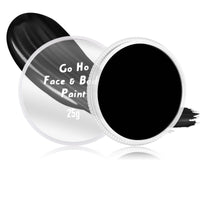 Go Ho Black Face Body Paint 0.88 oz,Water Based Creamy to Gel Body Painting SFX Makeup for Adults Children Halloween Cosplay Costumes Festivals Makeup, 25g