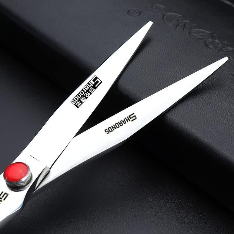 SHARONDS 7" 7.5" 8" Professional Hairdressing Scissors Barber Salon Hair Cutting Dragon Shears (Large) (7.5 inch dragon scissors)